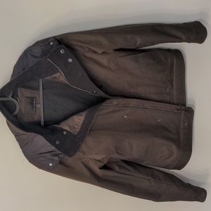 Banana Republic Duval Mens Black Warm Hidden Hood Jacket Small